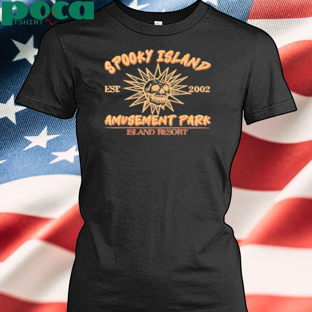 Spooky Island Est 2002 Amusement Park Skull shirt
