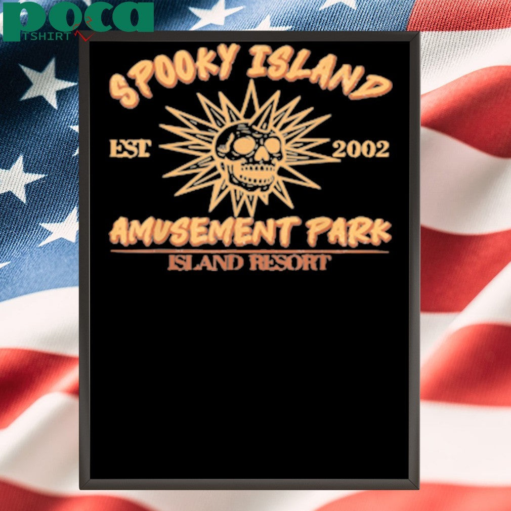 Spooky Island Est 2002 Amusement Park Skull shirt
