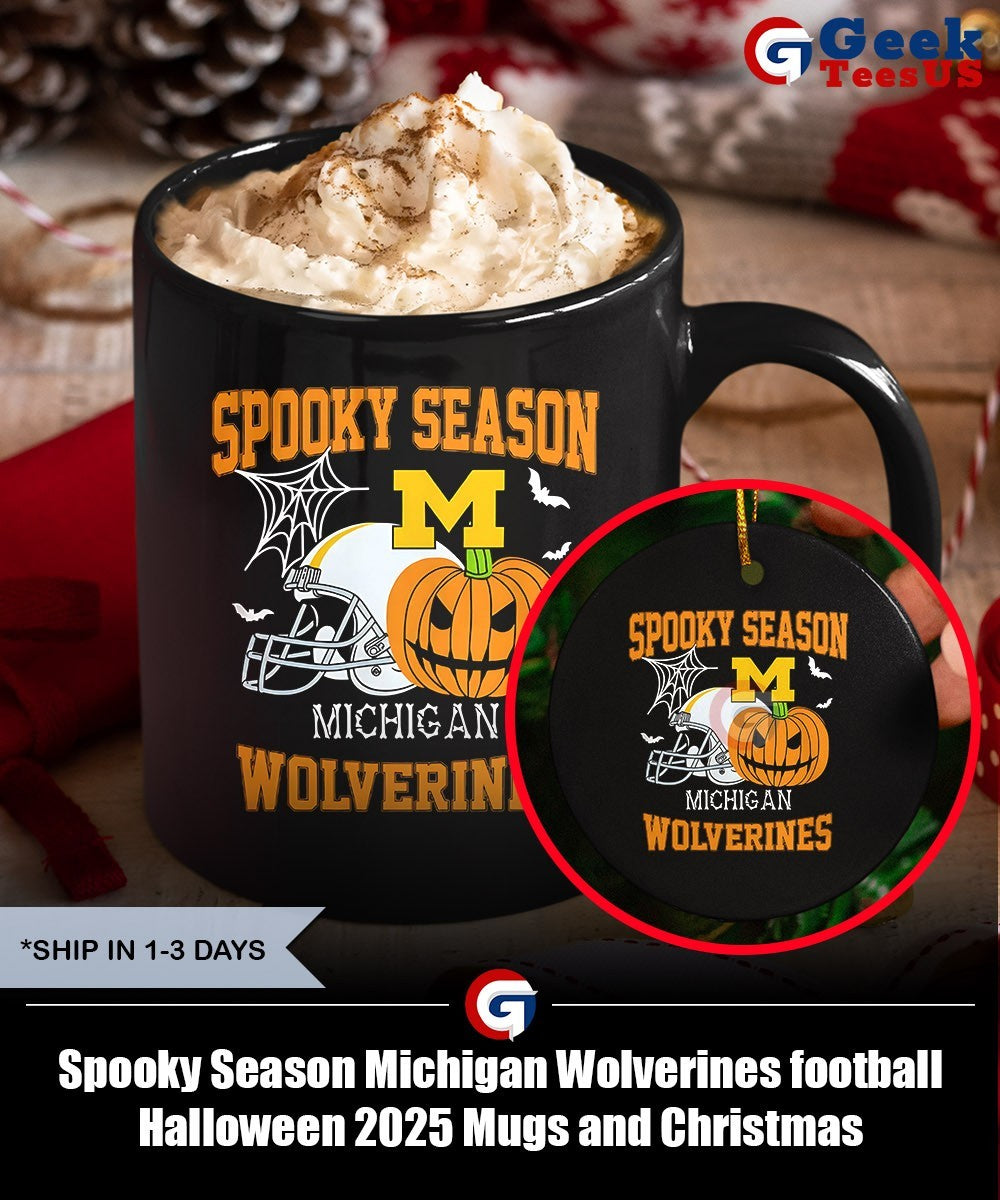 Spooky Season Michigan Wolverines football Halloween 2025 shirt