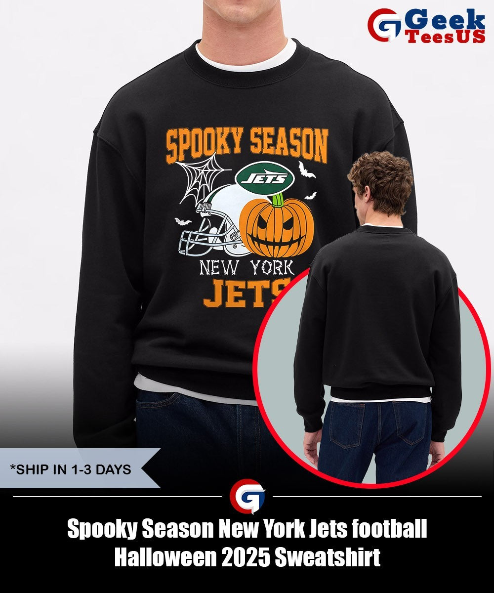 Spooky Season New York Jets football Halloween 2025 shirt