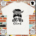 Spurs Girl Messy Bun Bandana San Antonio Spurs Basketball NBA 2026 shirt