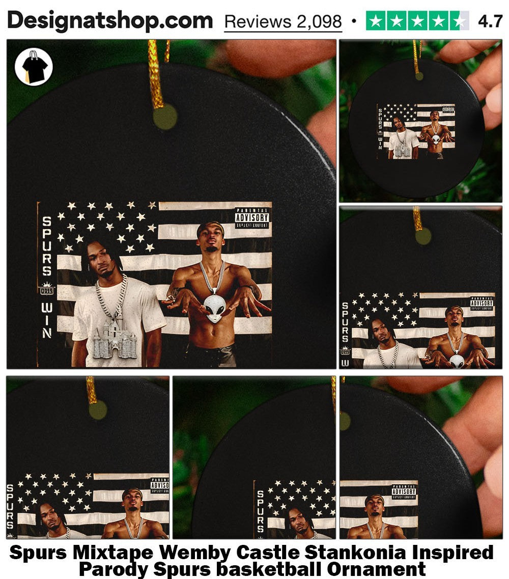 Spurs Mixtape Wemby Castle Stankonia Inspired Parody Spurs basketball shirt