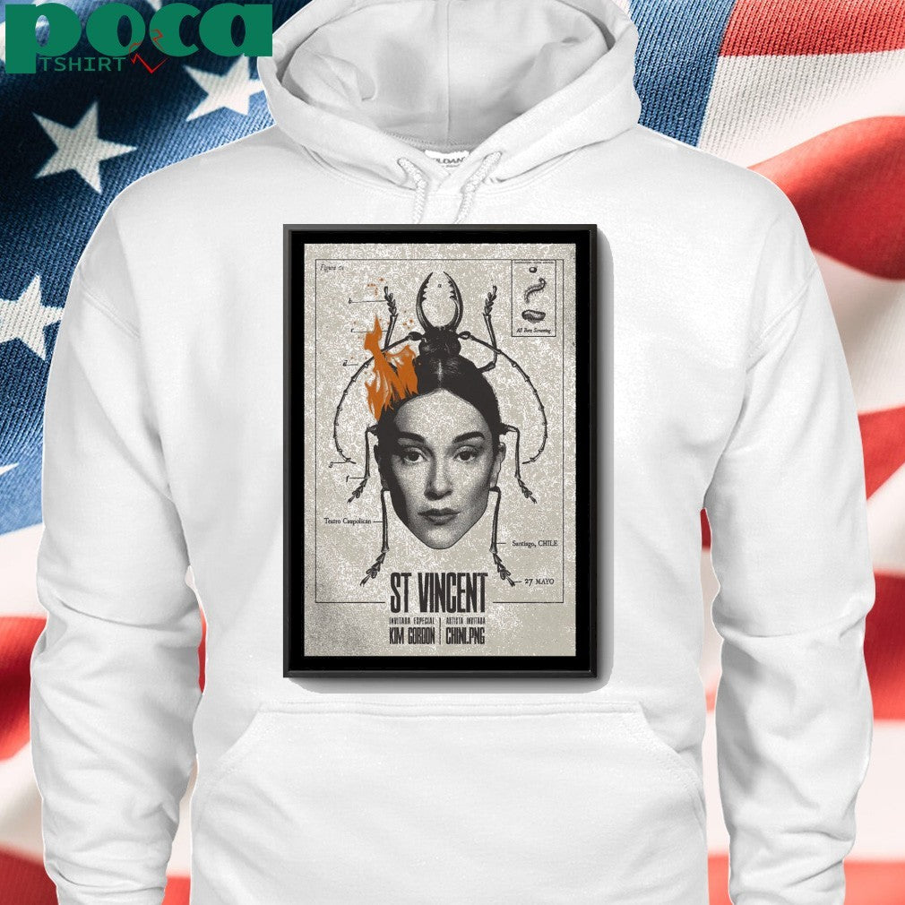 St. Vincent Tour Santiago, Chile May 27 2025 Poster shirt