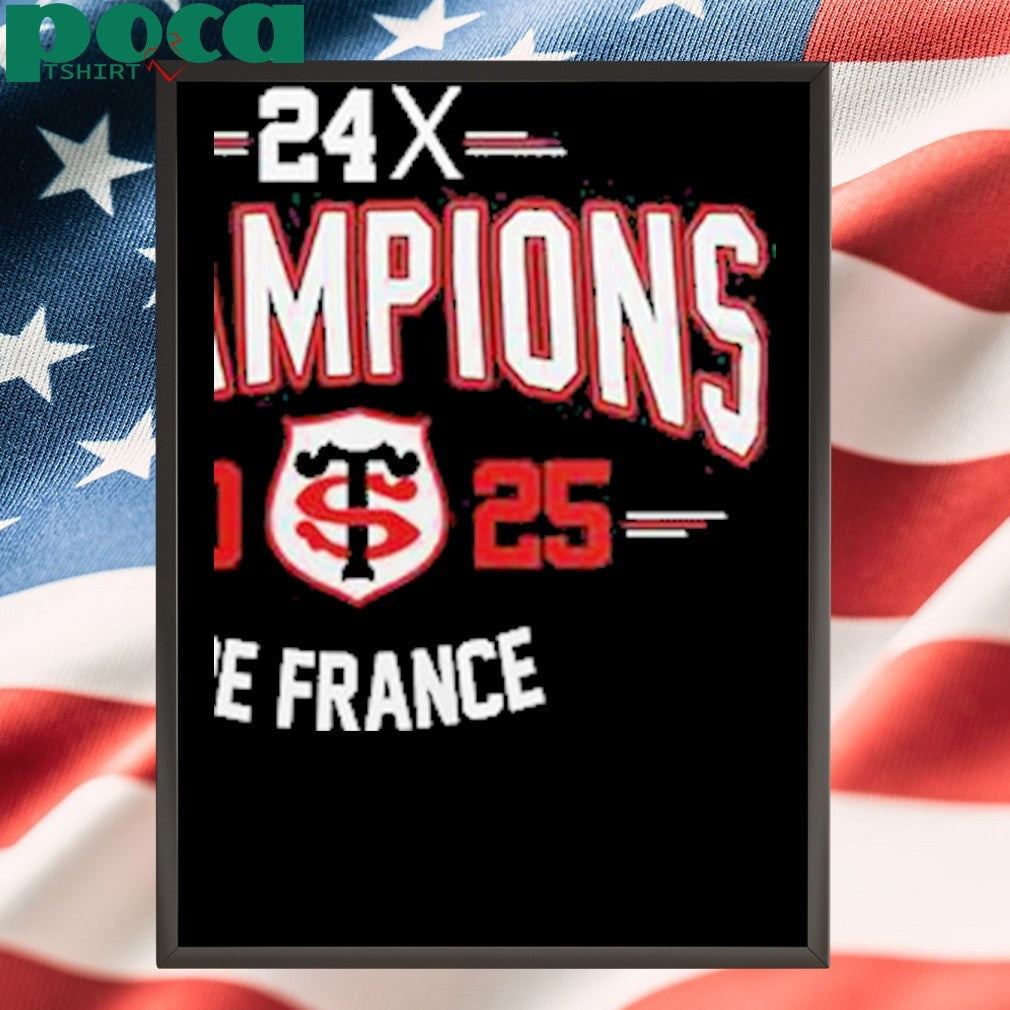 Stade Toulousain Top 14 Rugby 2025 Champions Shirt