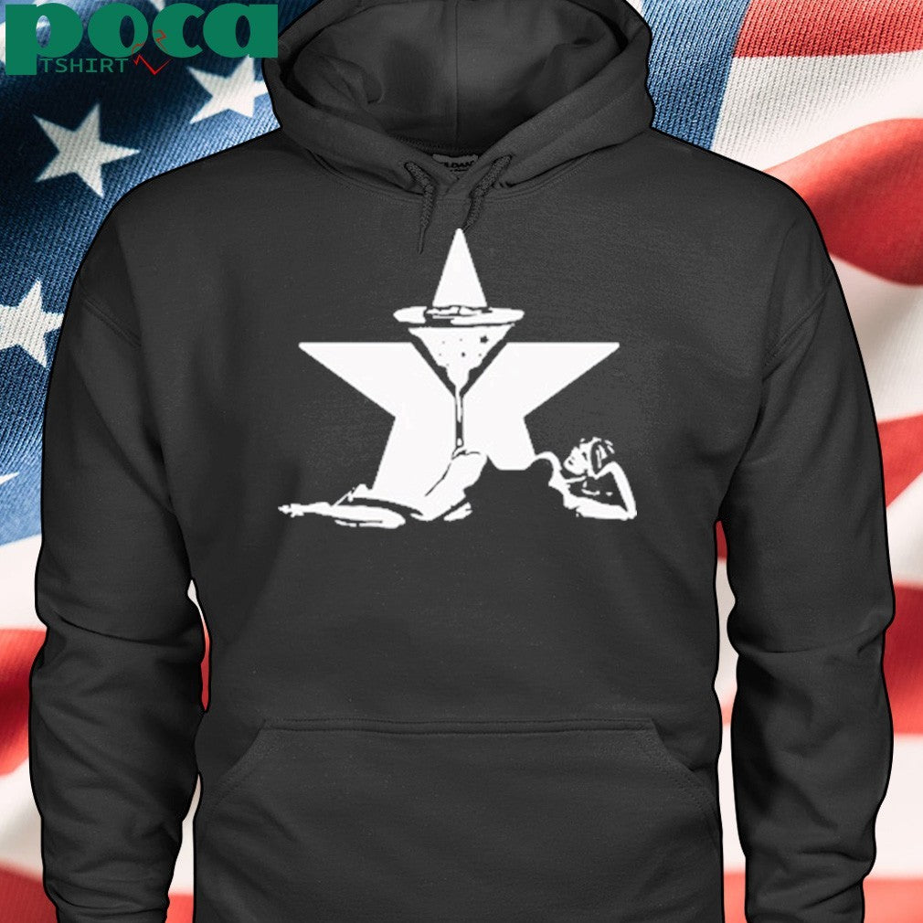 Star martini racer tank t-shirt
