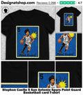 Stephon Castle 5 San Antonio Spurs Point Guard Basketball card shirt