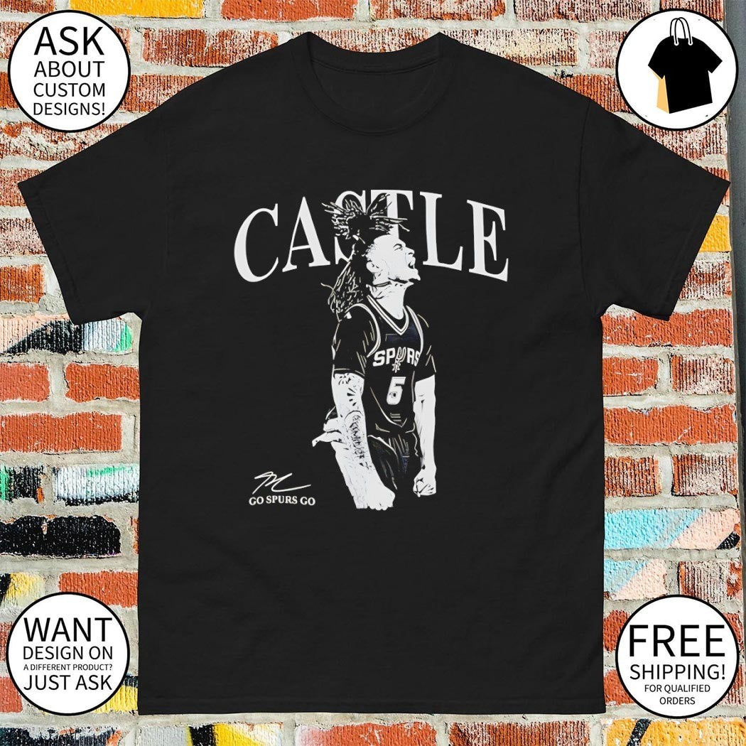 Stephon Castle San Antonio Spurs Basketball go Spurs go signature shirt