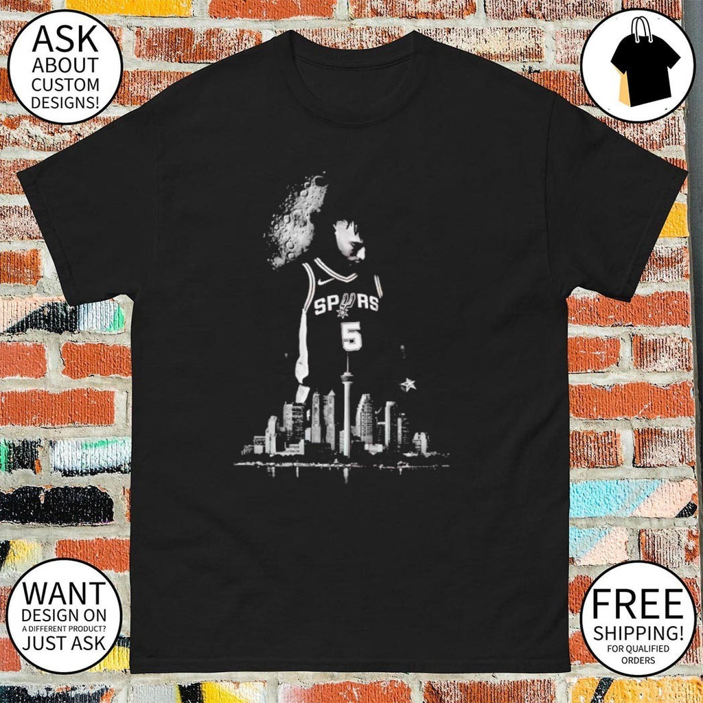 Stephon Castle Spurs San Antonio Skyline Basketball Cityscape shirt