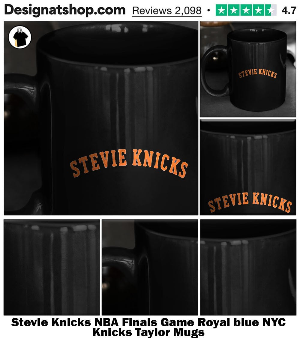 Stevie Knicks NBA Finals Game Royal blue NYC Knicks Taylor shirt