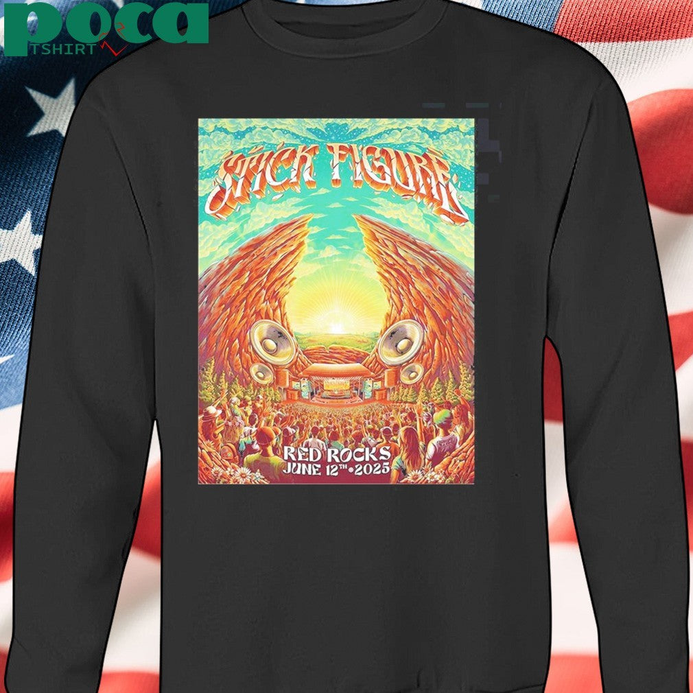 Stick Figure At Red Rocks On June 12 2025 shirt