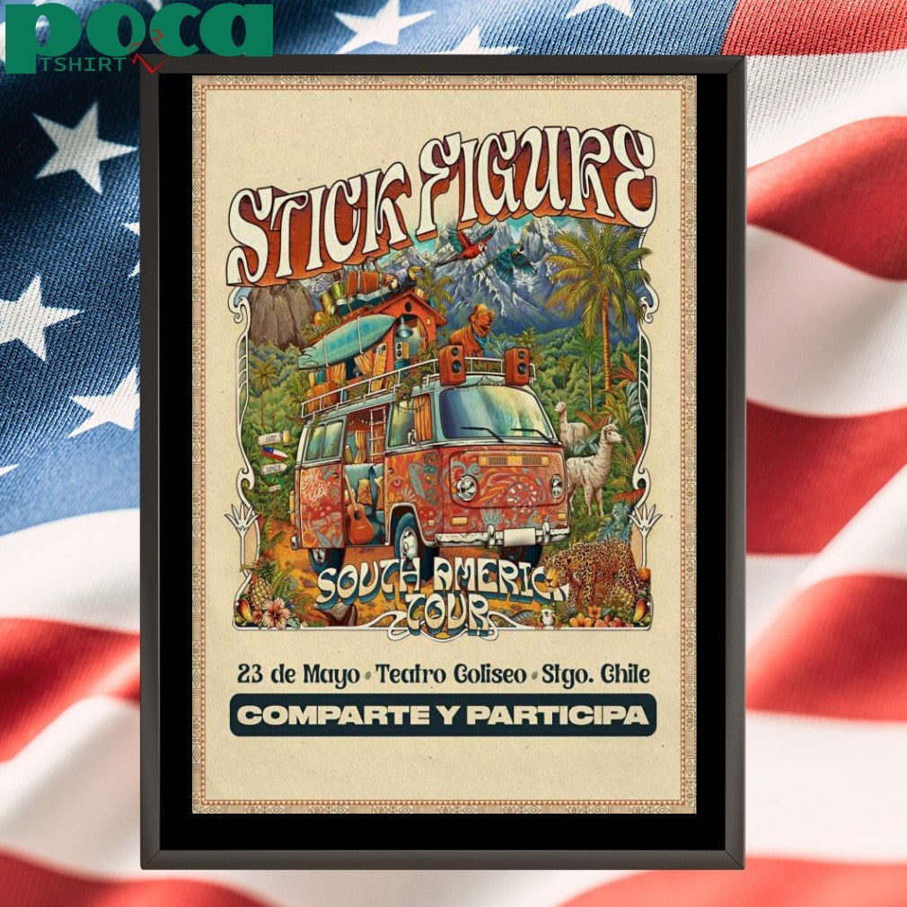 Stick Figure In Santiago Chile On May 23 2025 Poster shirt