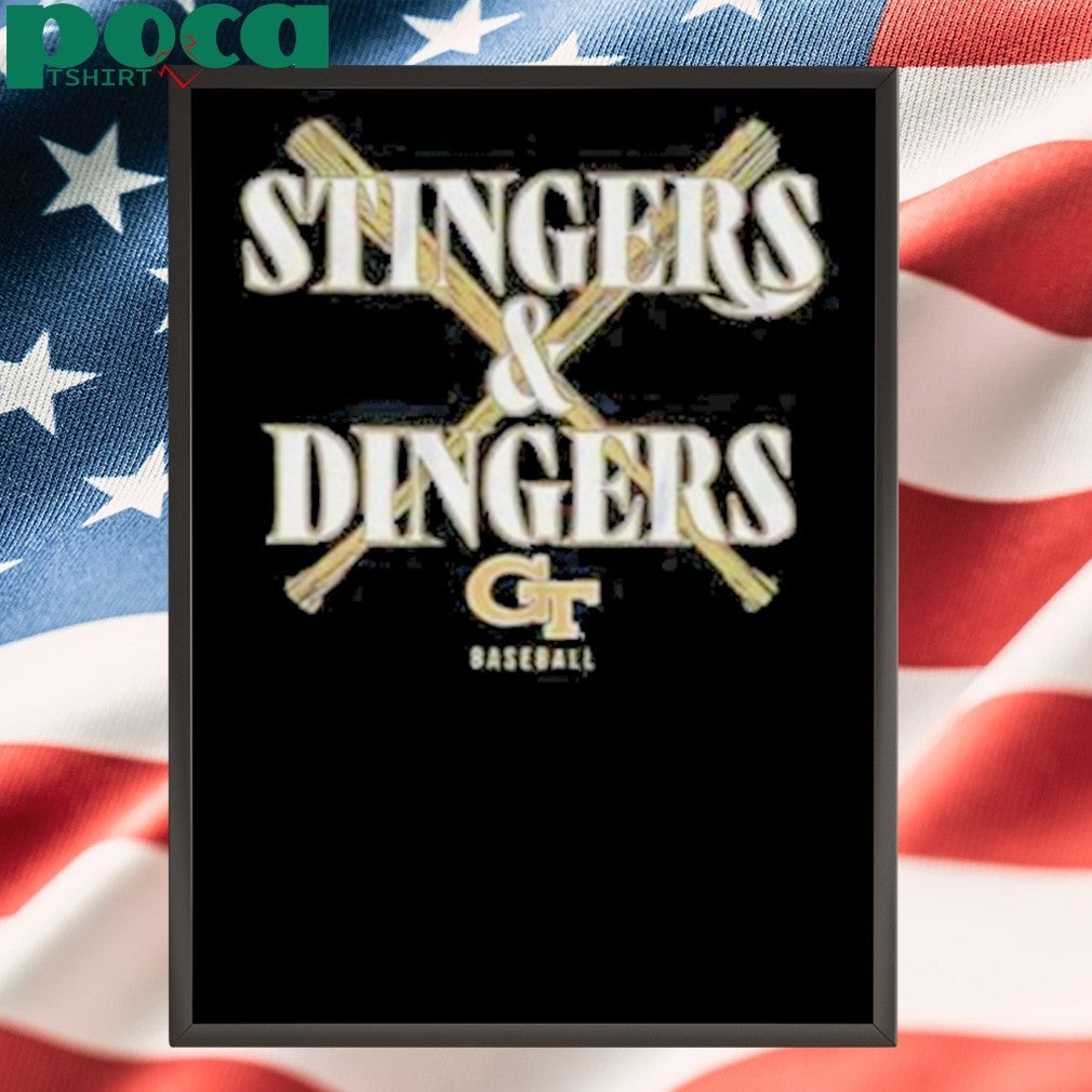 Stingers and Dingers Georgia Tech Yellow Jackets MLB Baseball 2025 shirt