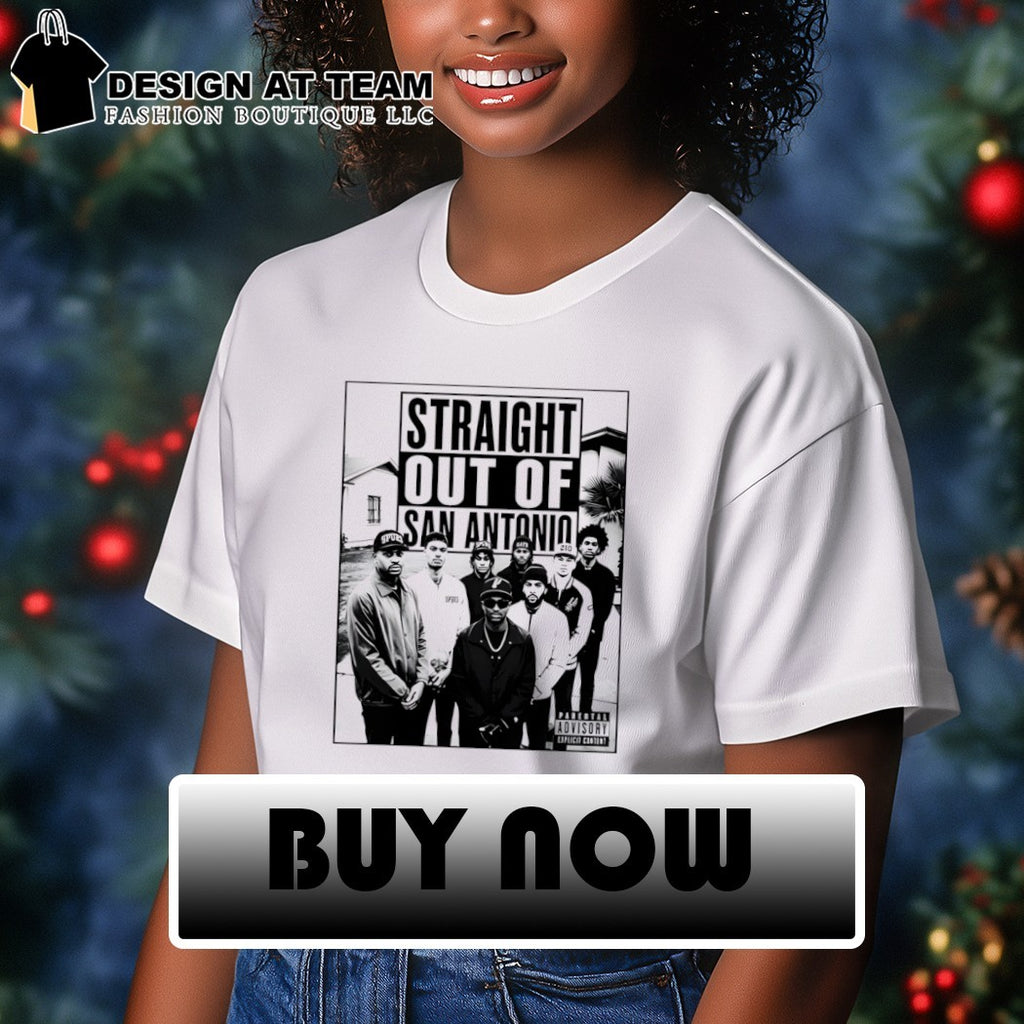 Straight Outta of San Antonio Spurs Basketball Parental Advisory Explicit Content shirt
