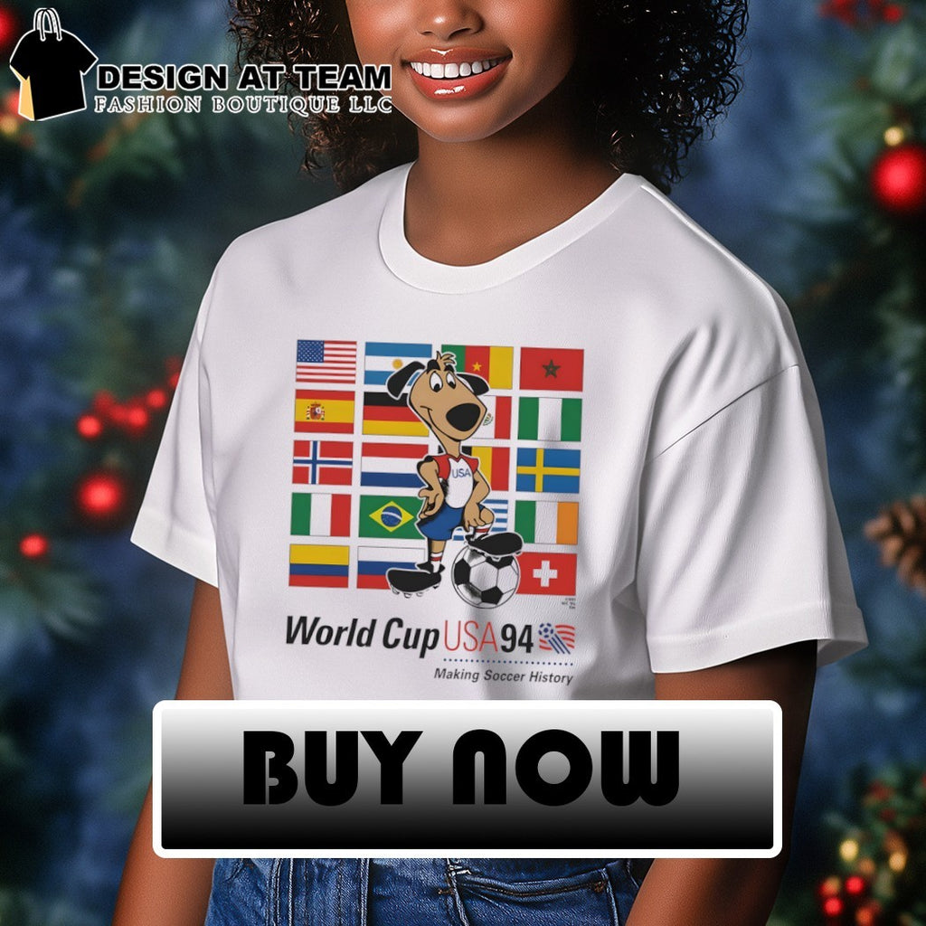 Striker The Dog World Cup USA 94 Making Soccer History Commemorative shirt