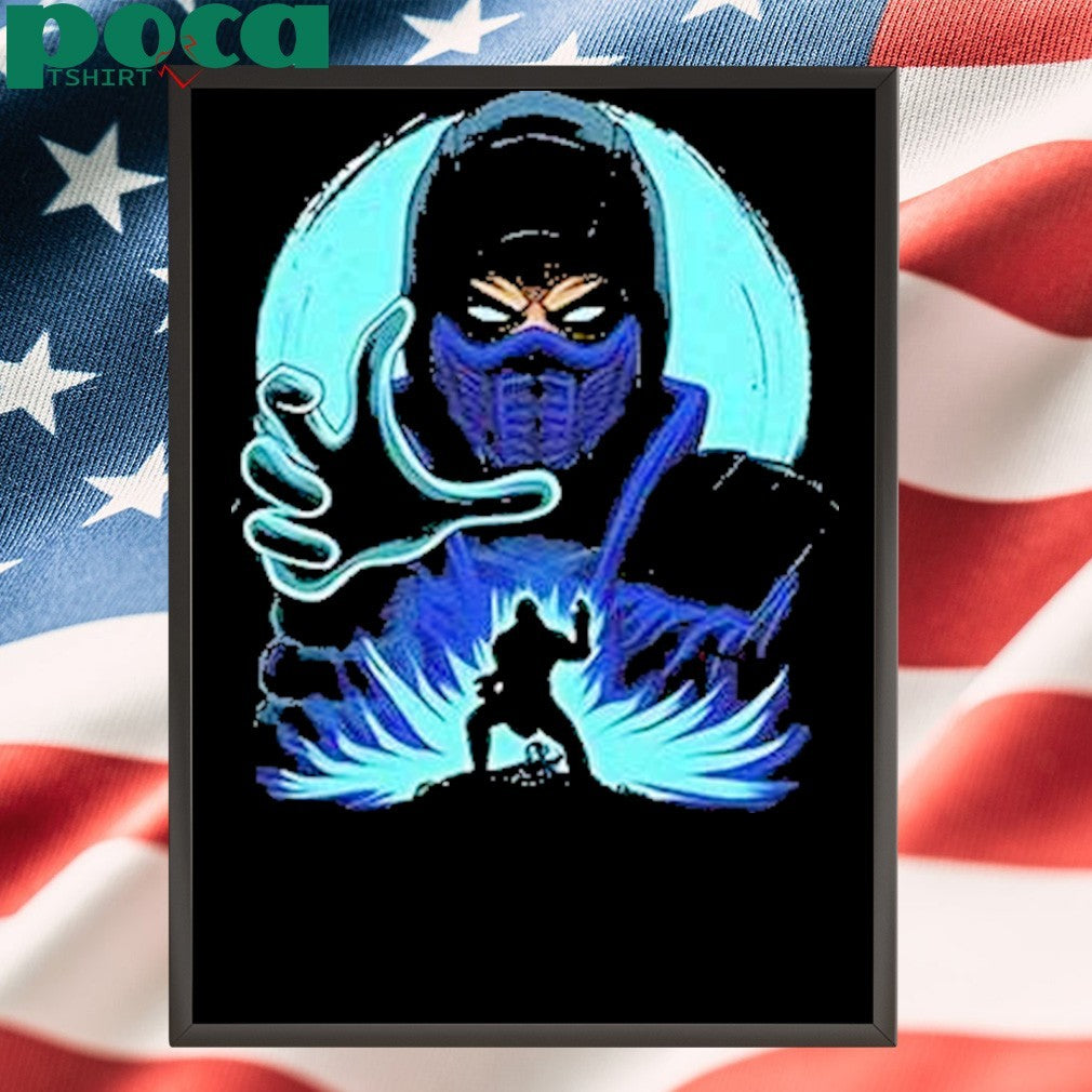 Sub Zero Mortal Kombat Blue Ninja Fighter Shirt