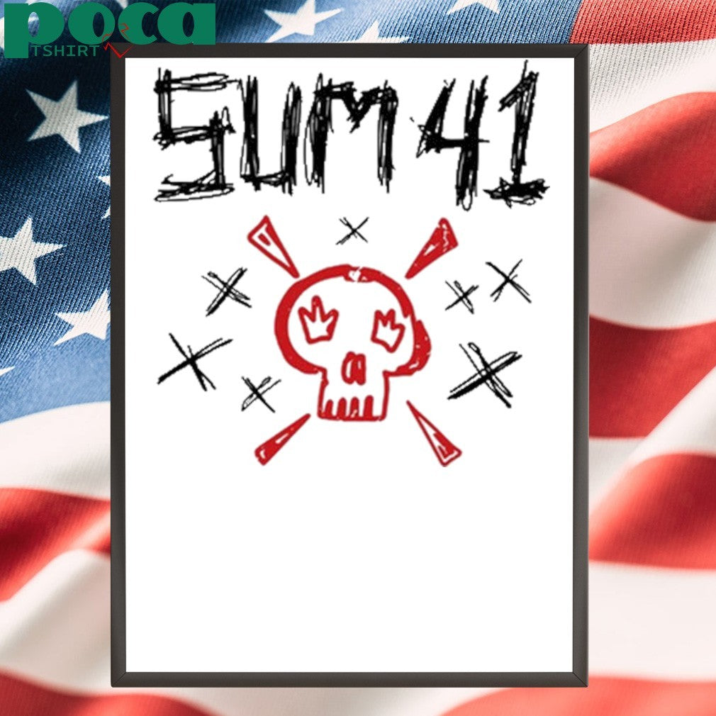 Sum 41 Sketch Logo Skull Shirt