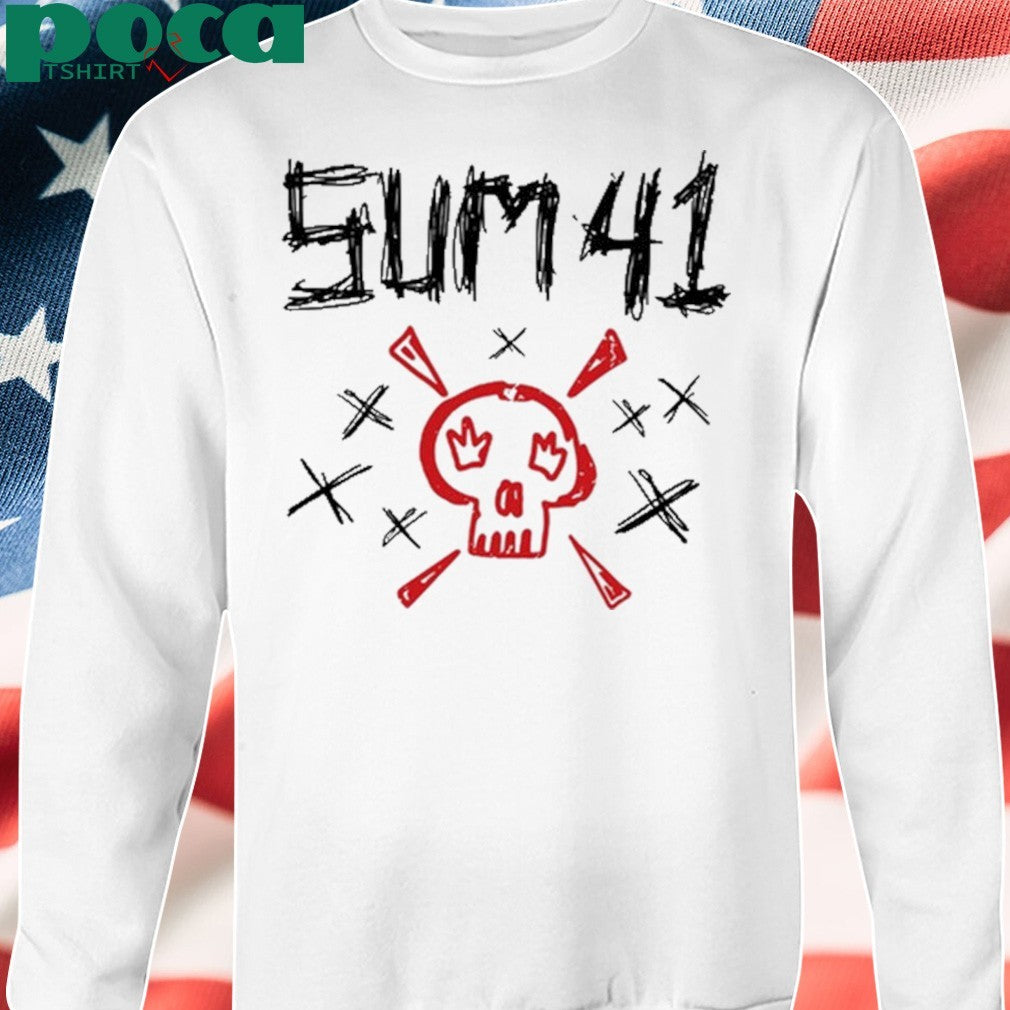 Sum 41 Sketch Logo Skull Shirt