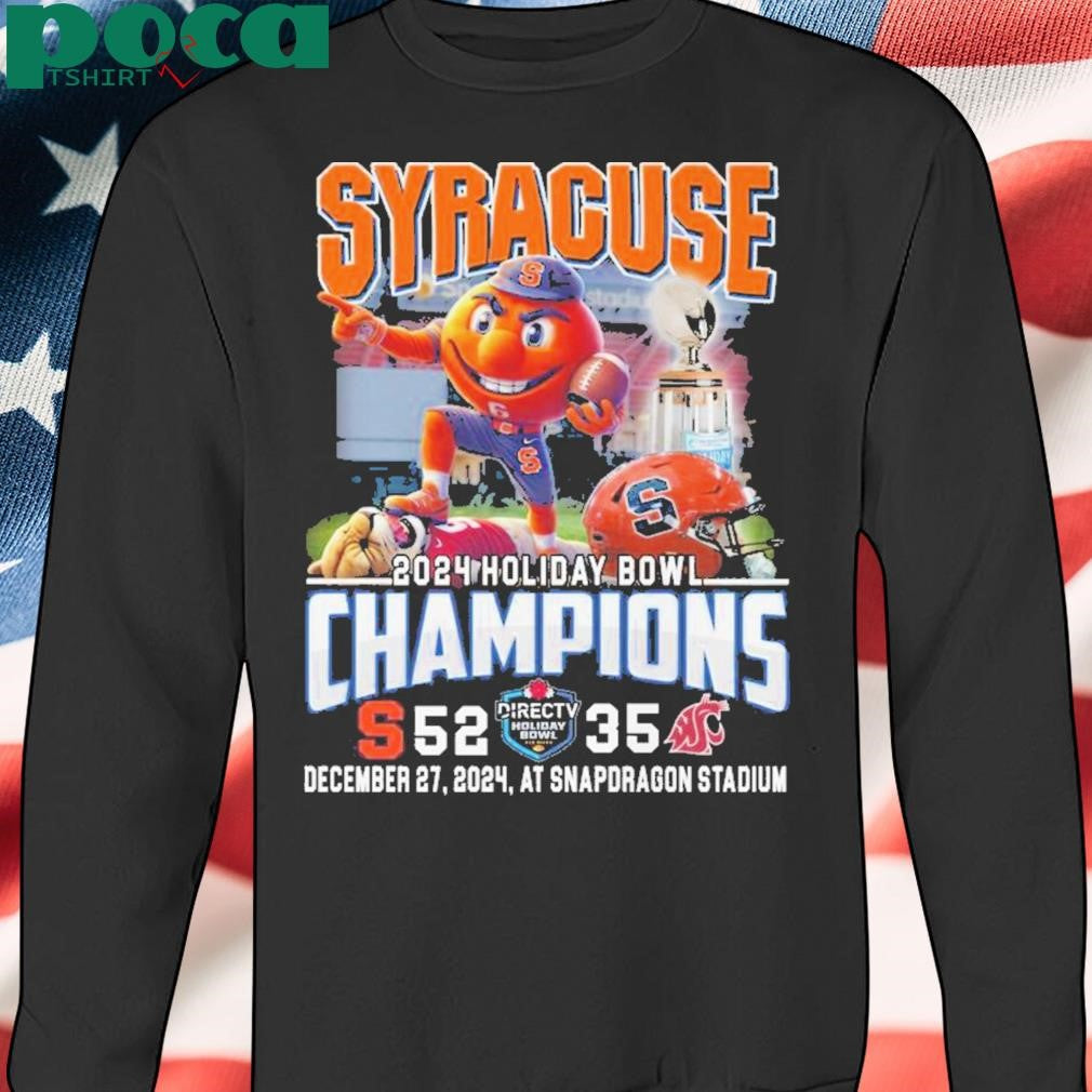 Syracuse Orange 2024 Holiday Bowl Champions Snapdragon Stadium T-Shirt