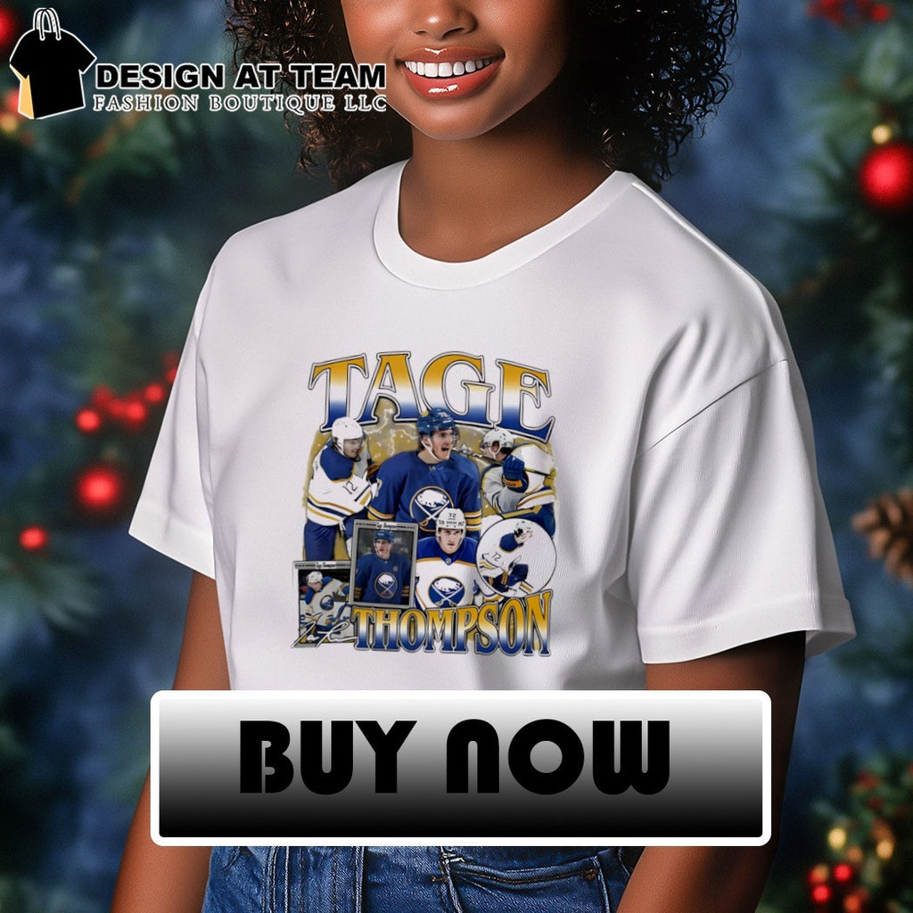 Tage Thompson Buffalo Sabres Hockey NHL graphic signature shirt