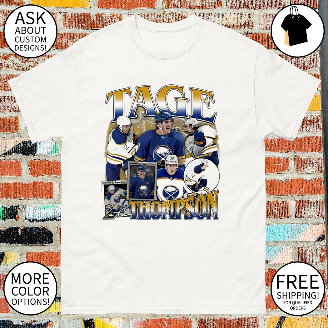 Tage Thompson Buffalo Sabres Hockey NHL graphic signature shirt