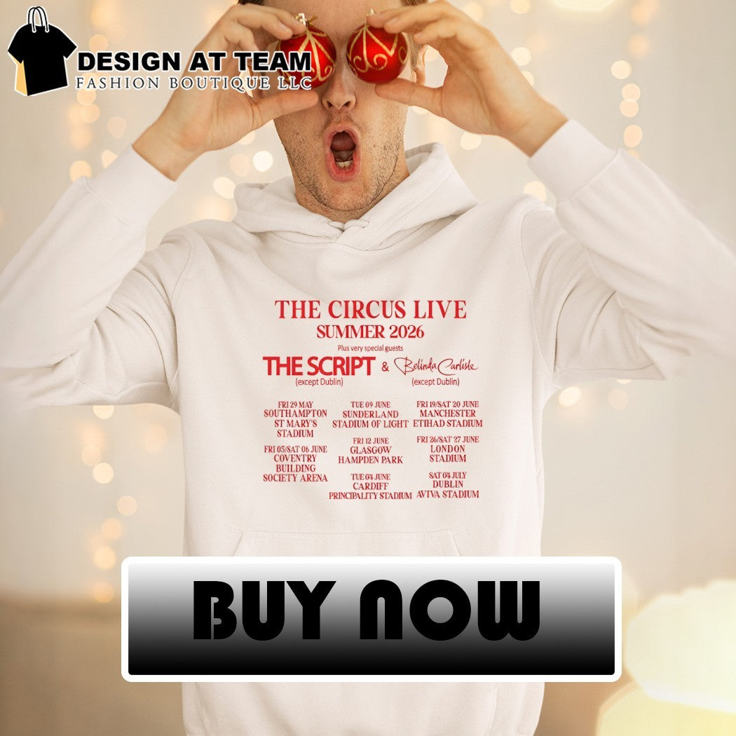 Take That The Circus Live Summer 2026 The Script and Belinda Carlisle shirt
