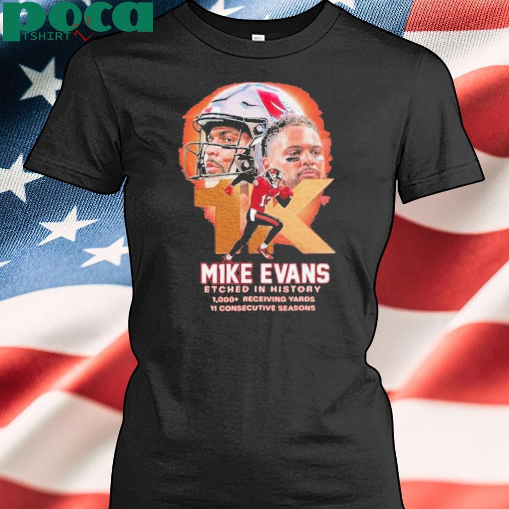 Tampa Bay Buccaneers Mike Evans Etched In History 2025 Shirt