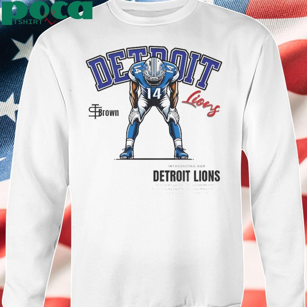 Tan St. Brown Detroit Lions Shirt