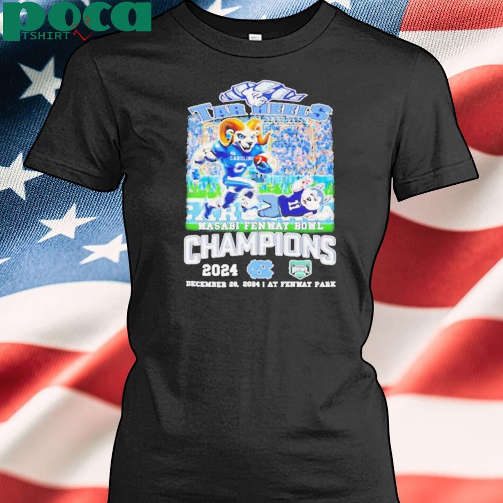 Tar Heels Wasabi Fenway Bowl Champions 2024 mascot shirt
