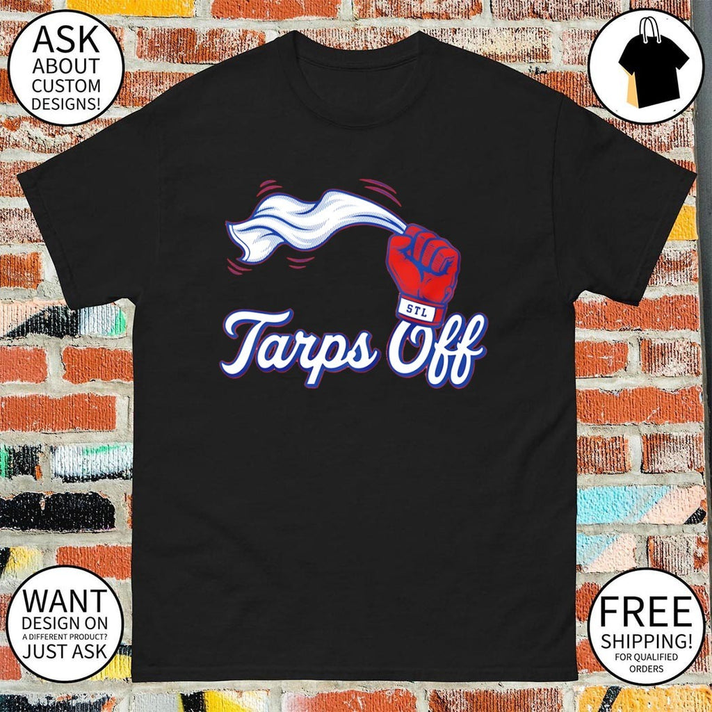 Tarps Off St. Louis Cardinals Baseball STL glove shirt