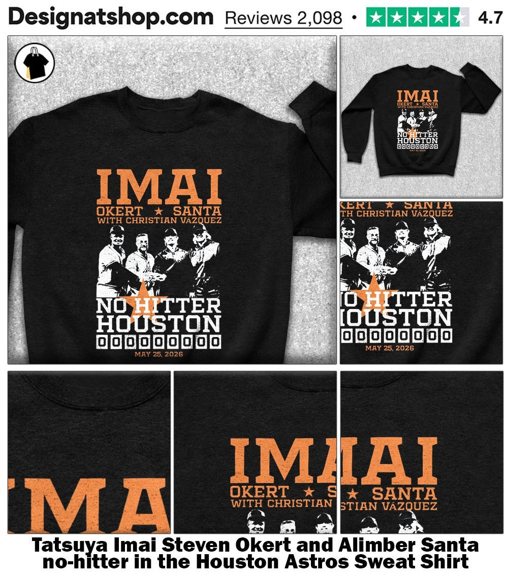 Tatsuya Imai Steven Okert and Alimber Santa no-hitter in the Houston Astros shirt