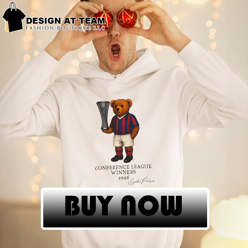 Teddy Bear Crystal Palace FC Conference League Winners 2026 signature shirt