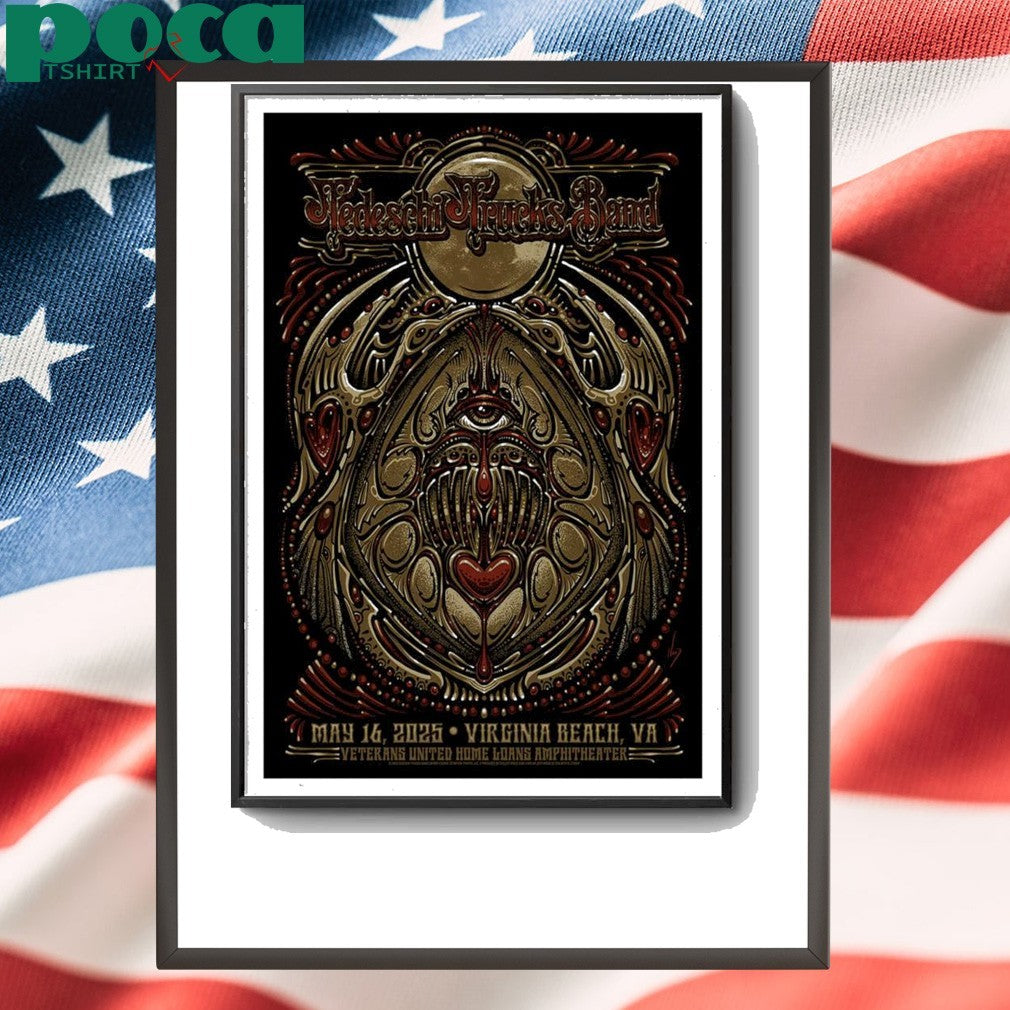 Tedeschi Trucks Band May 16, 2025 Veterans United Home Loans Amphitheater, Virginia Beach, VA Poster shirt