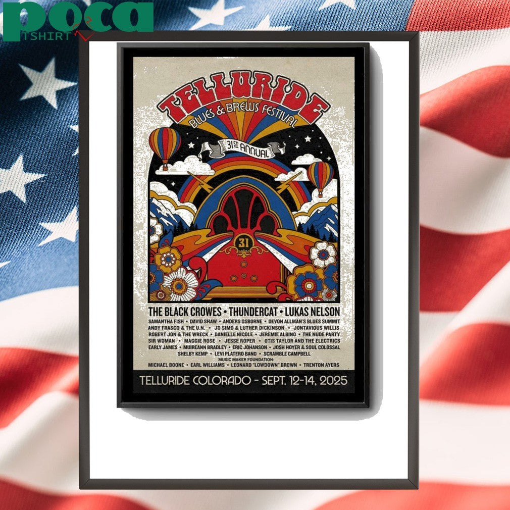 Telluride Blues Colorado 2025 Poster shirt