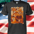 Tenhun Orange Fuzz Shirt
