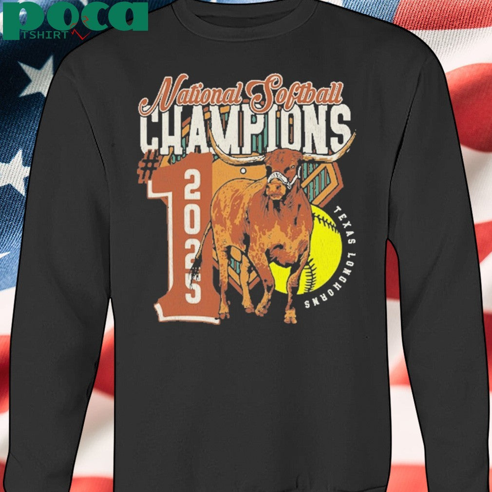 Texas Longhorns 2025 NCAA Softball Women’s College World Series Champions Number One T-Shirt