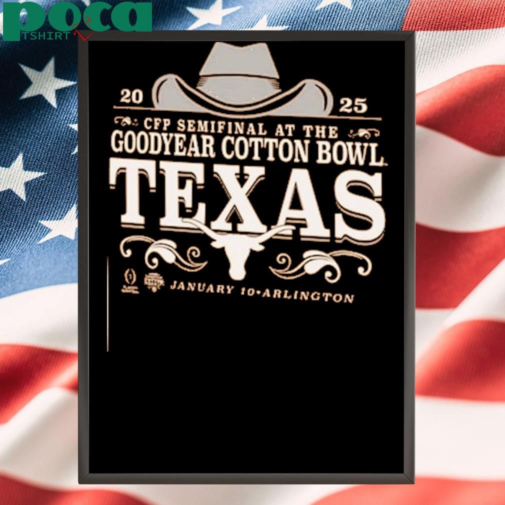Texas Longhorns Burnt Orange Football 2025 Cotton Bowl Bound shirt