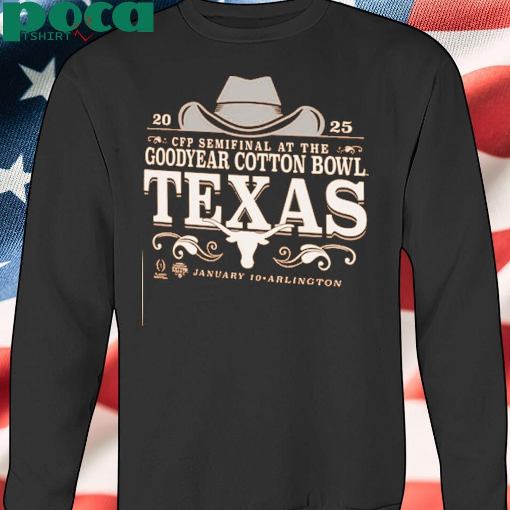 Texas Longhorns Burnt Orange Football 2025 Cotton Bowl Bound shirt