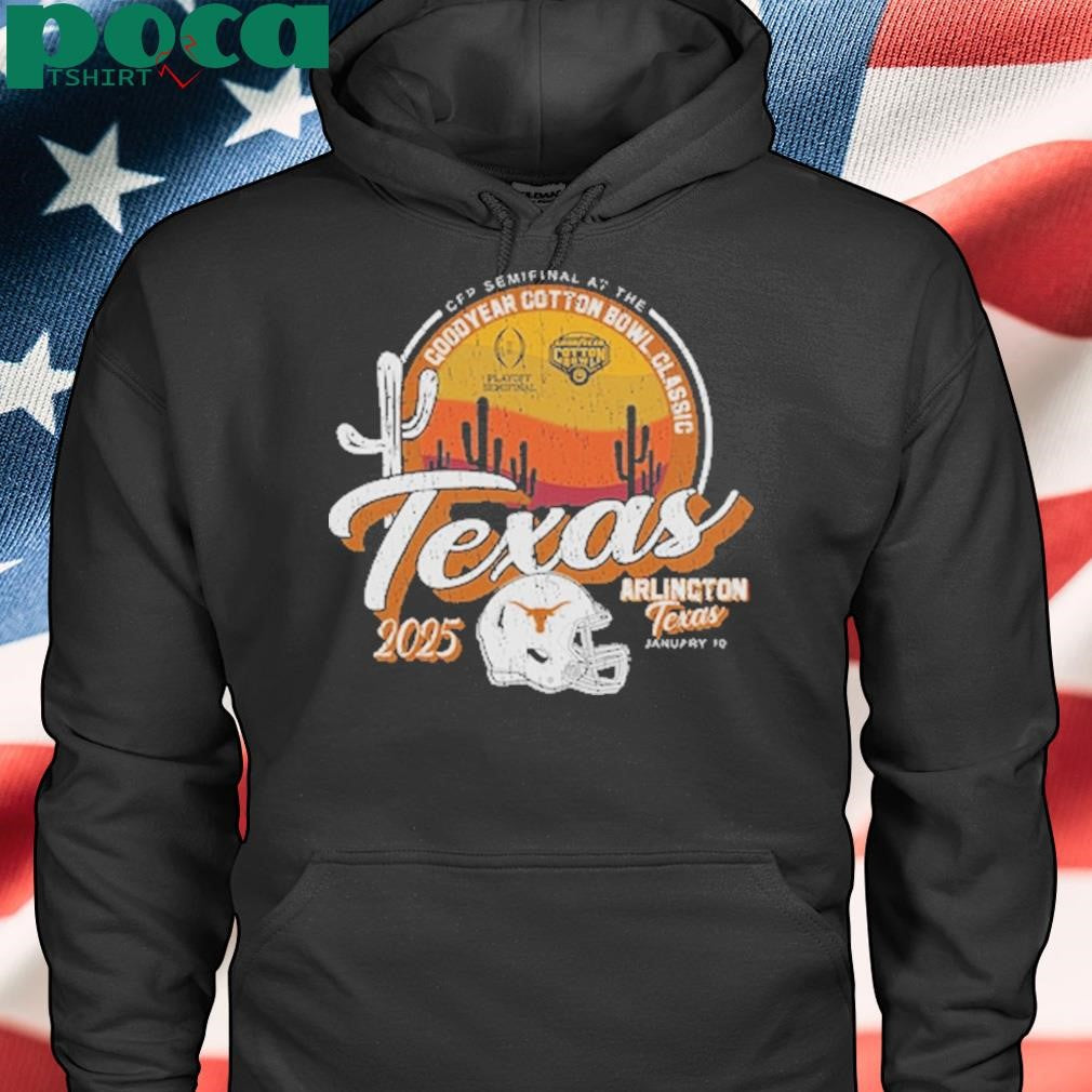 Texas Longhorns College Football Playoff 2025 Cotton Bowl T-Shirt