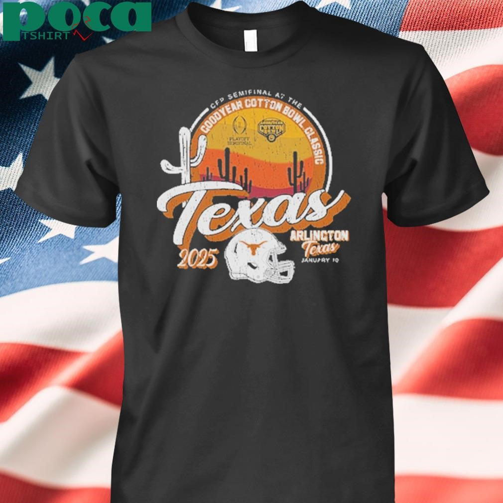 Texas Longhorns College Football Playoff 2025 Cotton Bowl T-Shirt