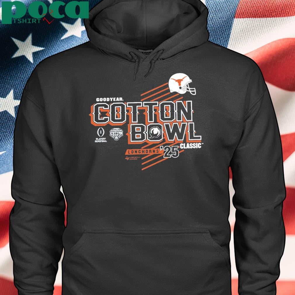 Texas Longhorns College Football Semifinal 2025 Goodyear Cotton Bowl Bound Helmet shirt