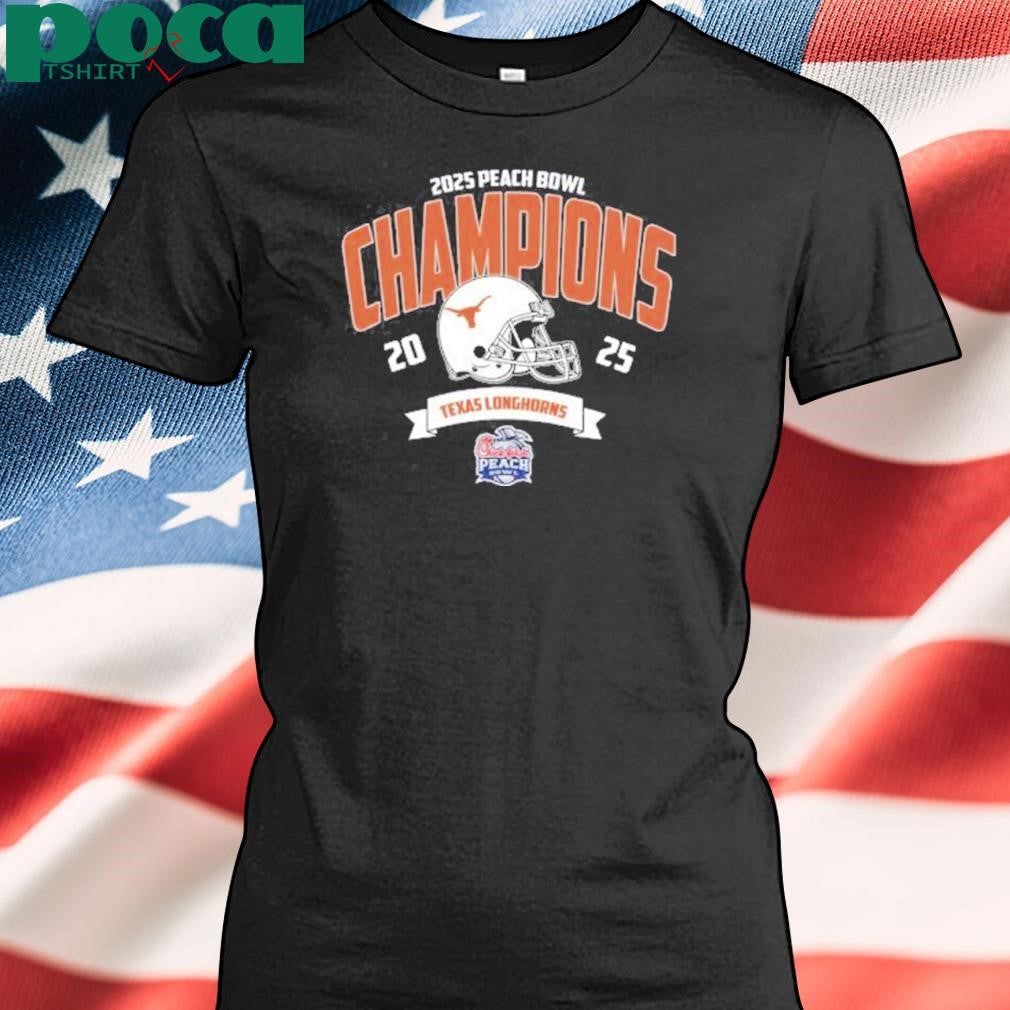 Texas Longhorns Football Champions 2025 Chick-fil-A Peach Bowl NCAA College Football Shirt