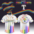 Texas Rangers Happy Pride Month Baseball Jersey