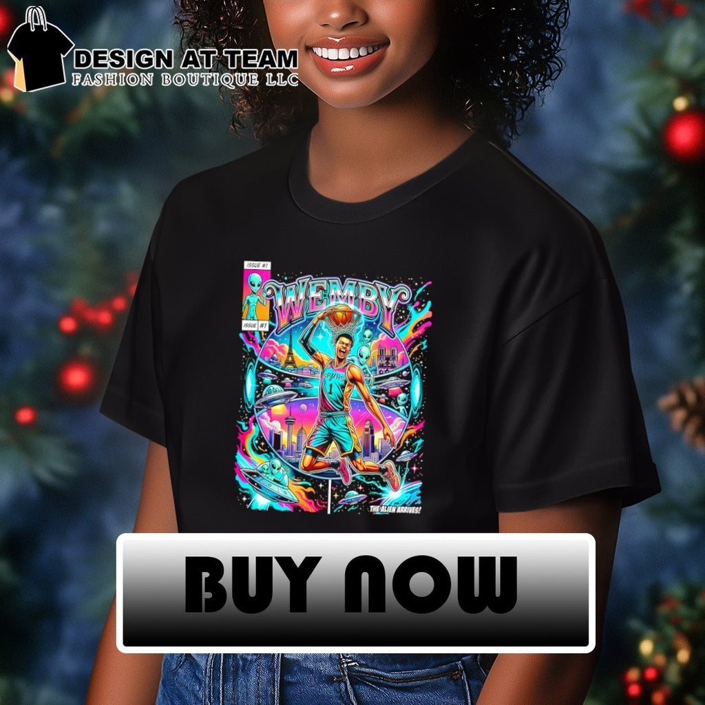 The Alien Arrives Wemby San Antonio Spurs Basketball vintage shirt