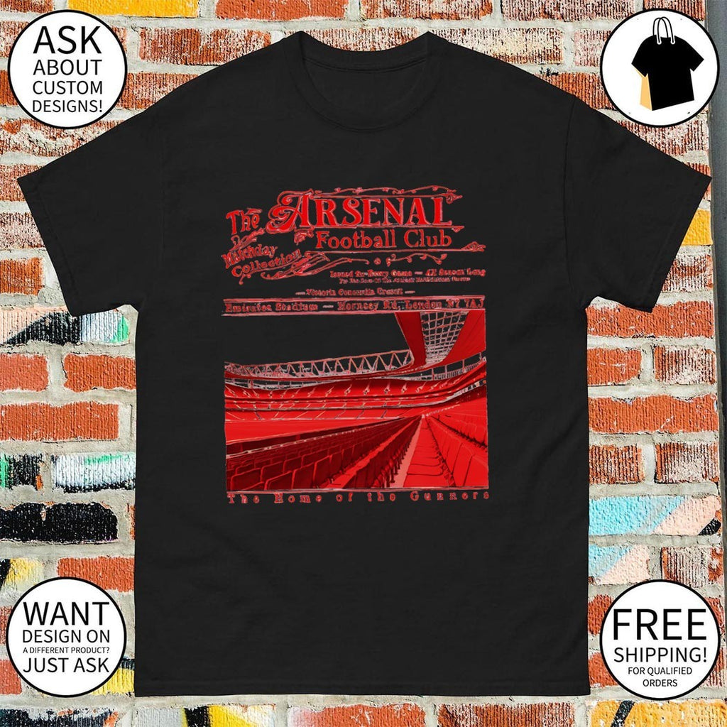 The Arsenal FC Matchday Collective Emirates Stadium Hornsey the home of the Gunner shirt