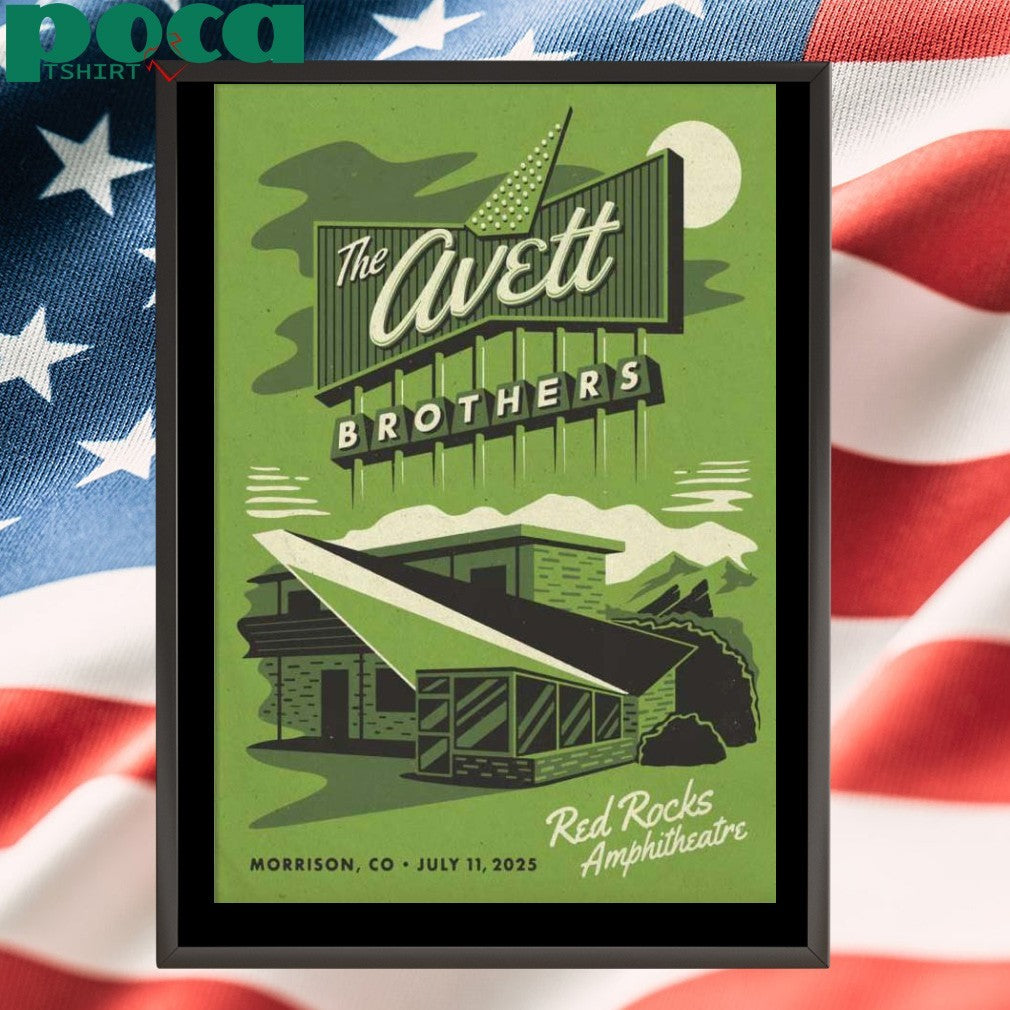 The Avett Brothers 7-11-2025 Morrison CO Poster shirt