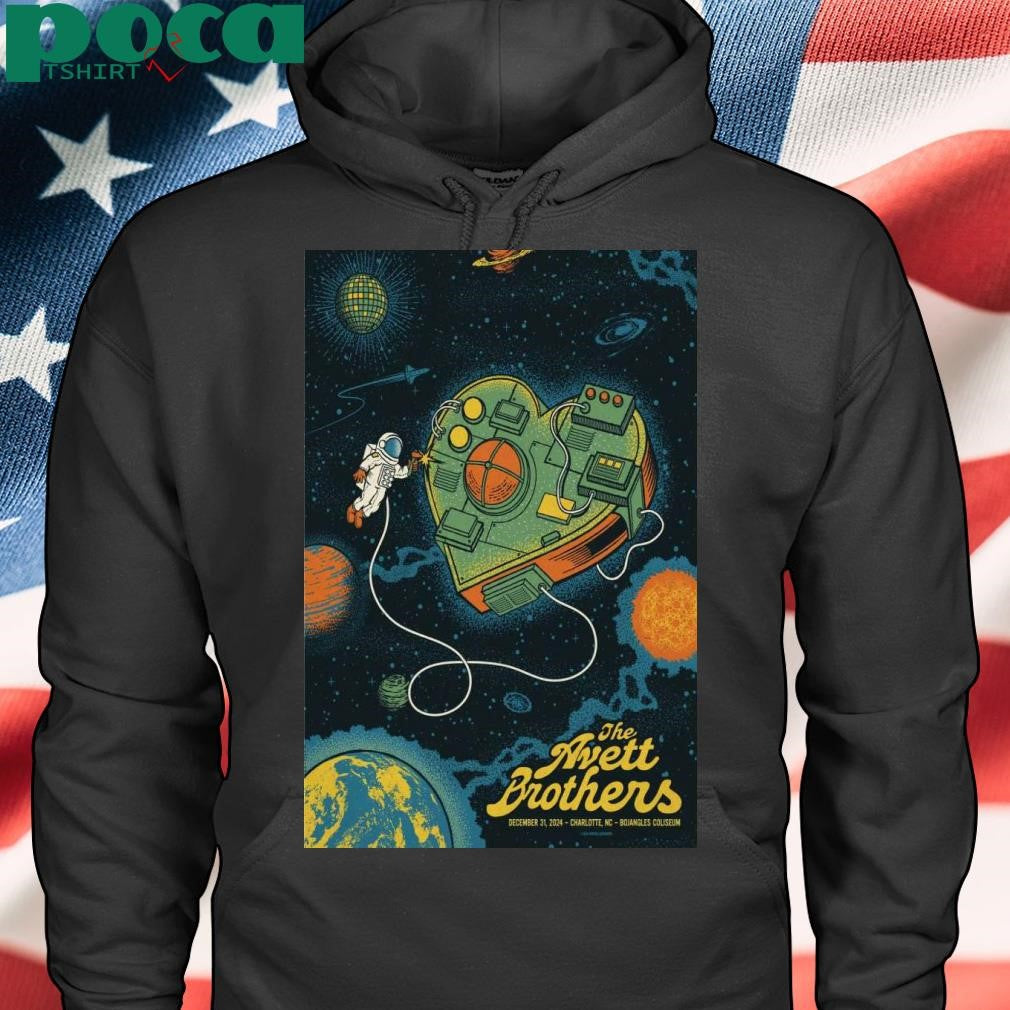 The Avett Brothers Dec 31 2024 Bojangles’ Coliseum in Charlotte NC Poster shirt