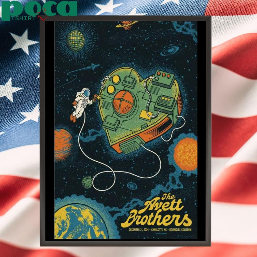 The Avett Brothers Dec 31 2024 Bojangles’ Coliseum in Charlotte NC Poster shirt