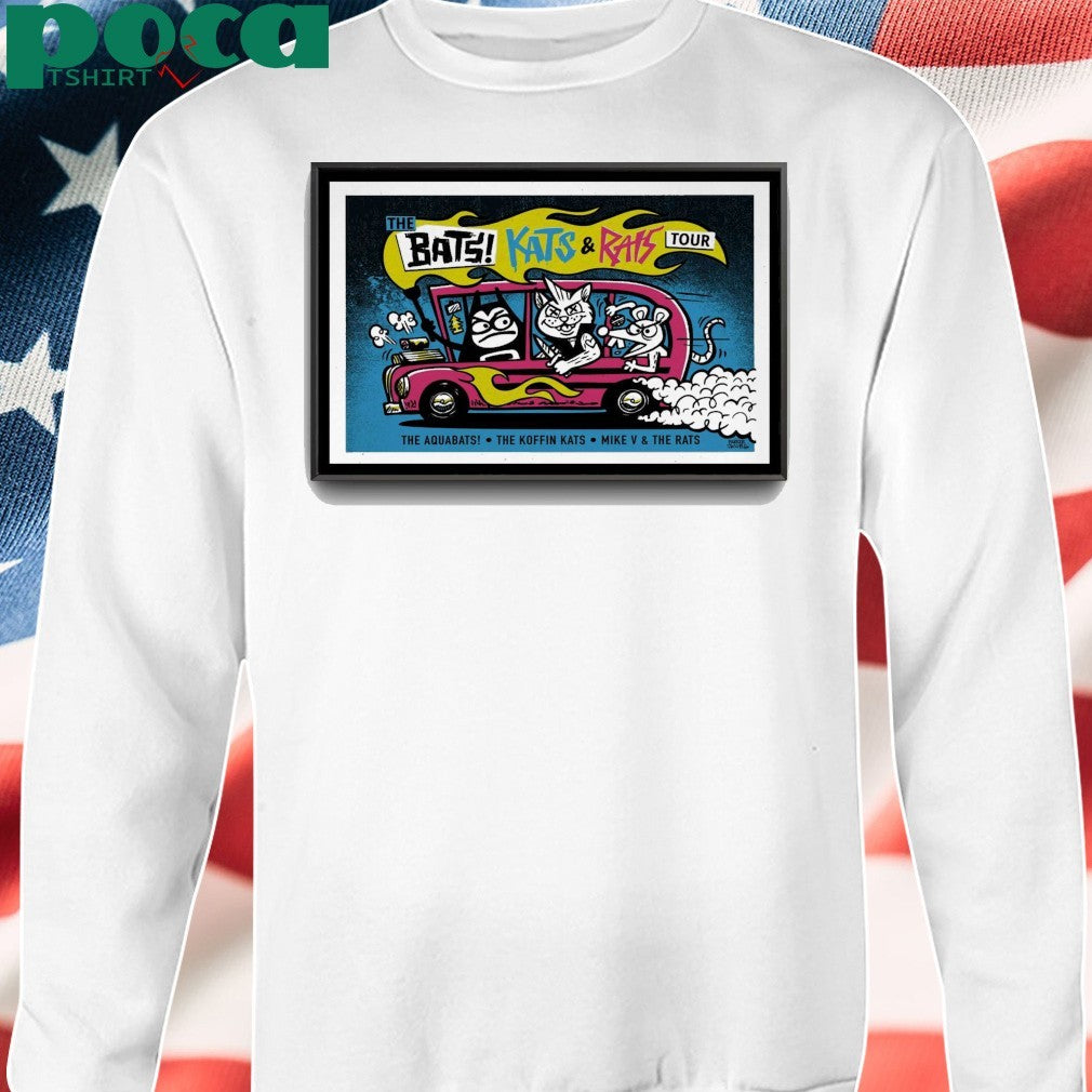 The BATS! KATS & RATS Tour 2025 The Aquabats Poster shirt