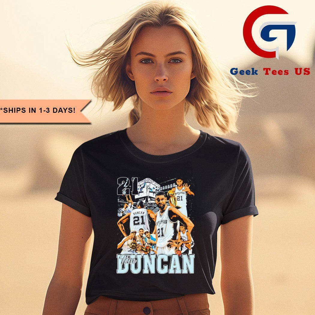 The Big Fundamental Tim Duncan San Antonio Spurs NBA vintage shirt