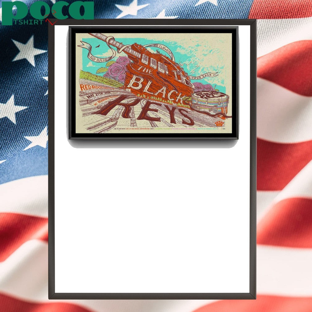 The Black Keys Events Red Rocks Amphitheatre May 27, 2025 Poster shirt